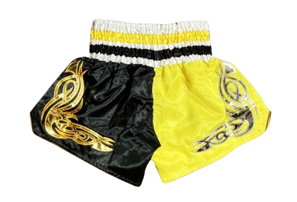 MW Classic Muay Thai Shorts - Yellow Black