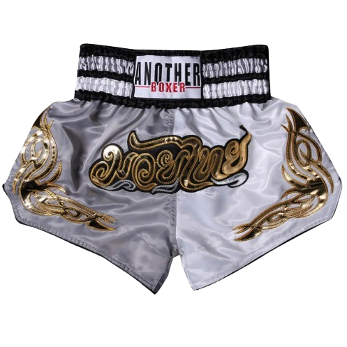 MW Classic  Muay Thai Shorts - White Gold