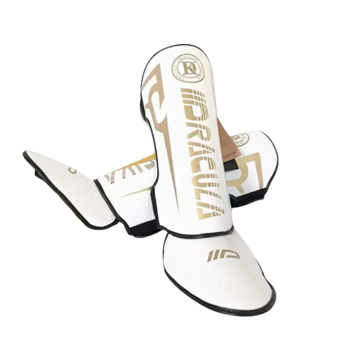 MW Shock Shin Guards - White Gold