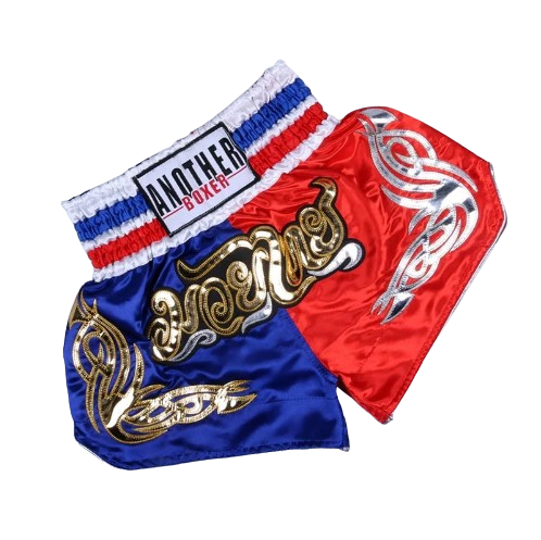 MW Classic Muay Thai Shorts -Blue Red