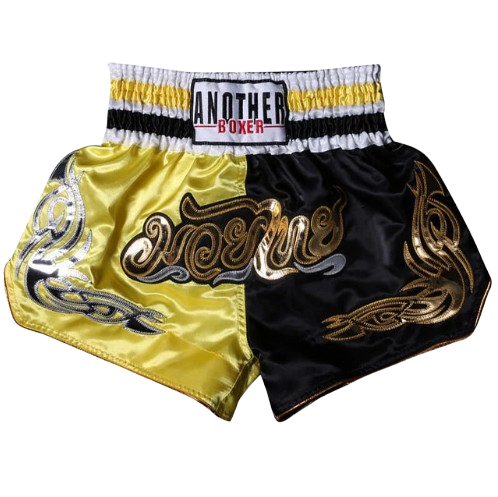 MW Classic Muay Thai Shorts - Yellow Black