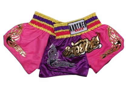 MW Classic Muay Thai Shorts - Purple Pink