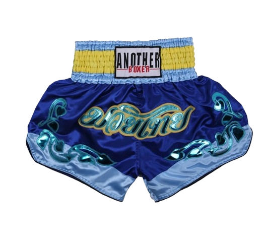 MW Classic Muay Thai Shorts - Sea Blue