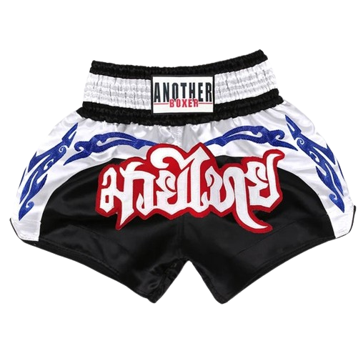 MW Attack Muay Thai Shorts - Black White