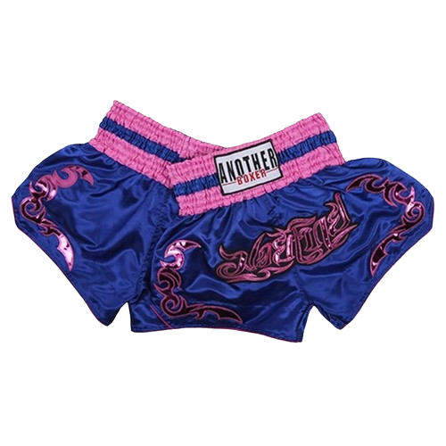 MW Classic Muay Thai Shorts - Pink Blue