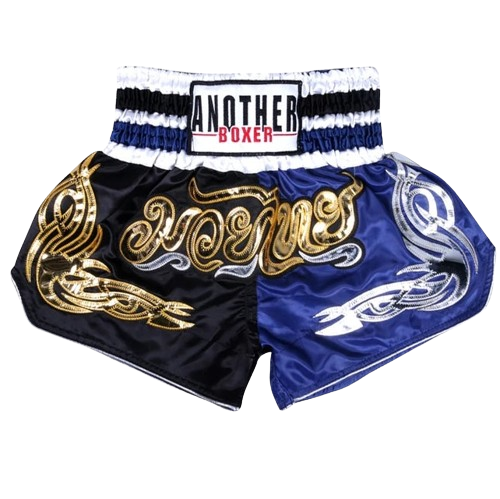 MW Classic Muay Thai Shorts - Black Blue